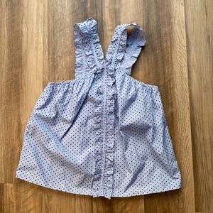 Blue Anthropologie polka dot top!!